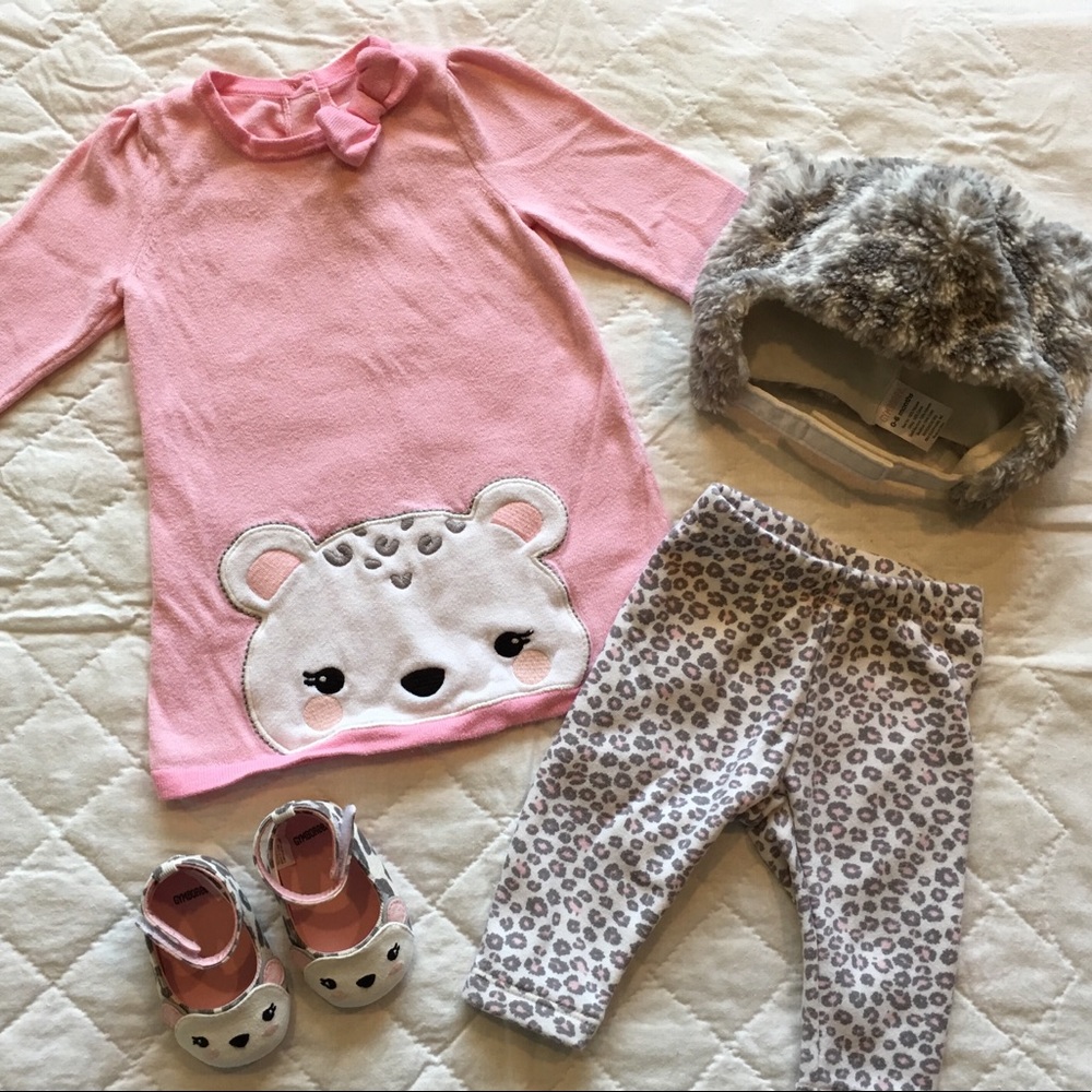 Gymboree Snow Leopard Set